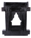 Black Solid Wood Jharokha